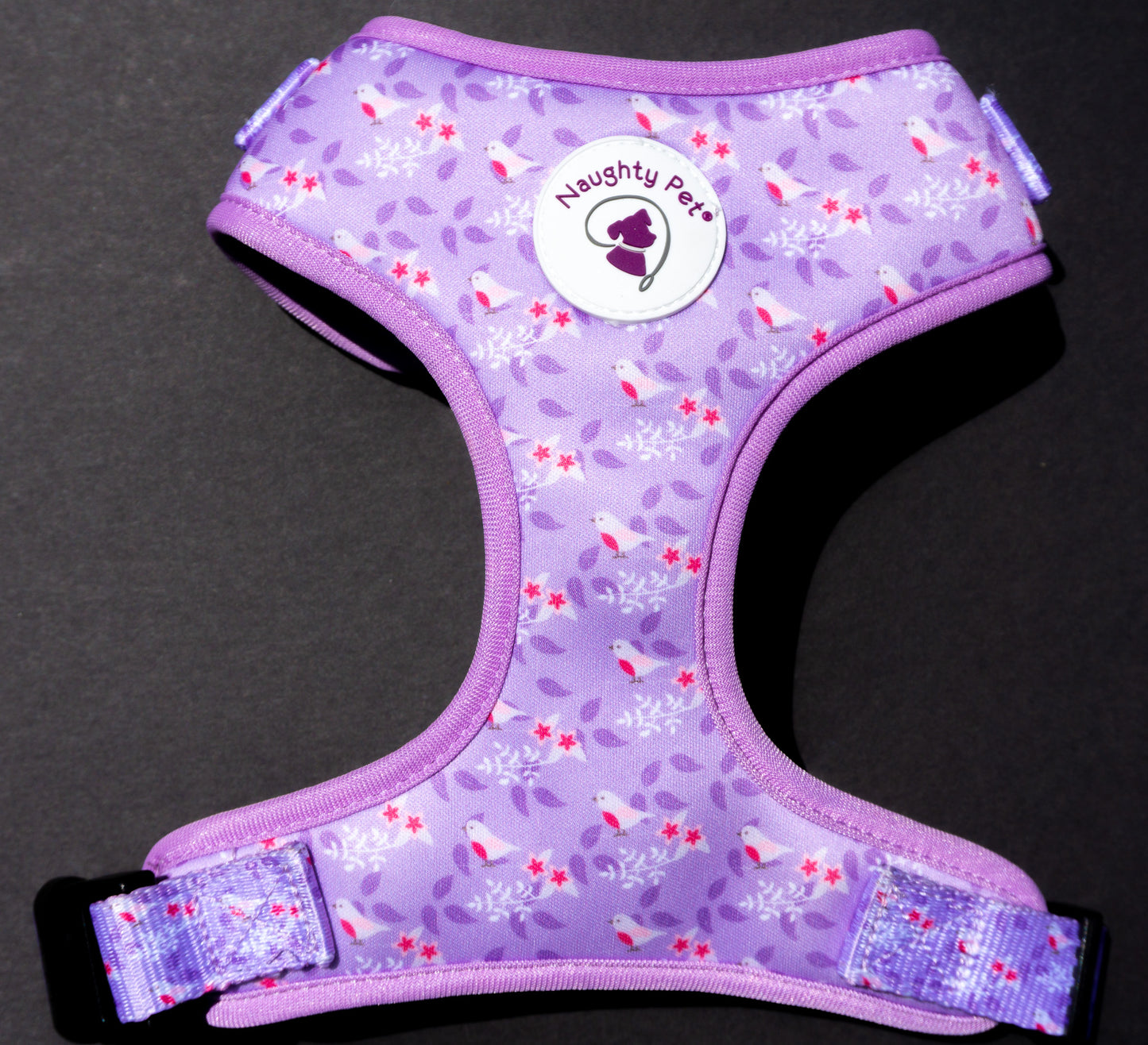 Adjustable Dog Harness - Birds In Paradise Full Front Harness Image